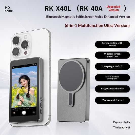 Mobile Phone Selfie Same-screen Magnetic Suction Display